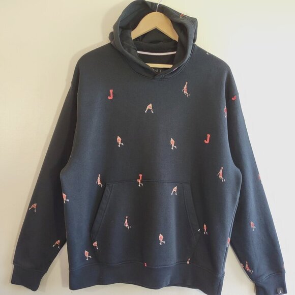 Air Jordan MJ Jumpman Statement Fleece Hoodie Streetwear Men Medium - Picture 5 of 12